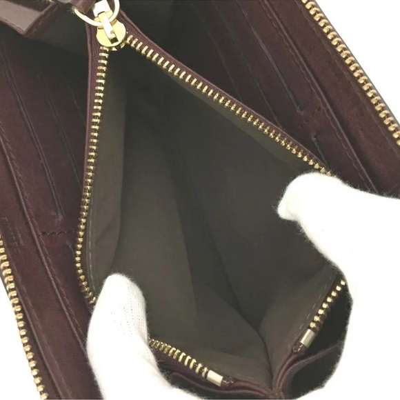 CELINE Macadam Camvas Leather Zip Around Long Wallet /1K2333 - Picture 7 of 8